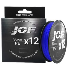 JOF 12股 超級PE釣魚線, 藍色, 1個