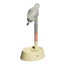 DING DONG PET 寵物繽紛立式高度可調飲水器, 1個, 奶油色