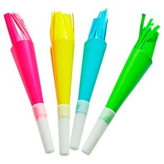 Maket Gamseong 龍捲風哨子 大象喇叭 派對吹龍 4入, 混合顏色, 3個