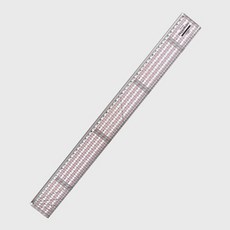 해피베어스 프리미엄 패치워크 시접자 50cm, 1개, 혼합색상