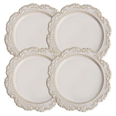 ANTIOUE 古董巴洛克風格甜點盤 22cm, 1套, 巴洛克