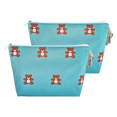 도토마리 양면방수 식판 파우치 2p, 민트베어