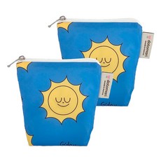 도토마리 방수 미니파우치 2p, 써니블루