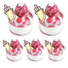 리나블루 디저트 둥근 컵케이크 모형 5p, 베리