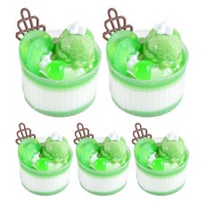 리나블루 디저트 둥근 컵케이크 모형 5p, 키위