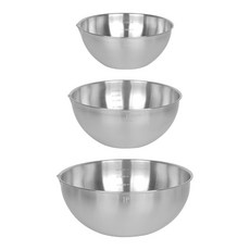 HOMEPOWE 不鏽鋼攪拌碗3件組, 攪拌碗 20cm + 24cm + 28cm, 1套