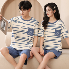 피어니스트 남성용 캐주얼 러블리 홈웨어 잠옷 상하 세트