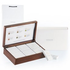 TAVALON 綜合花草茶木製禮盒組, 1組, 6種花草茶 2入+4種紅茶 2入+綠茶 2入+烏龍茶 2入+購物袋