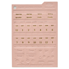 Flapic 閃爍皮革索引貼紙琺瑯粉色, 1個, 1入