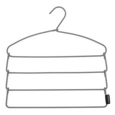 brabantia 柔軟觸感褲子專用衣架, 白色 + 黑色, 1個