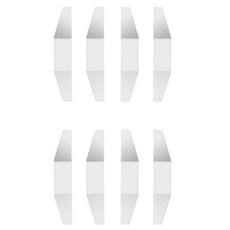 시크릿 워리제로 자동차 도어가드 4p 세트, 화이트, 2세트