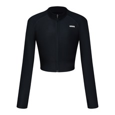 아레나 여성용 뉴웨이브 레저 크롭 집업 래쉬가드 상의 A4BL1QR42