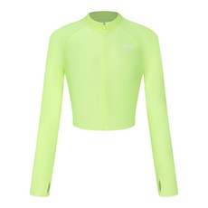 아레나 여성용 뉴웨이브 레저 크롭 집업 래쉬가드 상의 A4BL1QR42