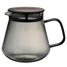 HARIO 好璃奧 COLORS 茶&咖啡兩用壺 HCT-600-GR, 600ml, 1個, 灰色