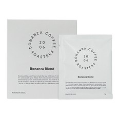 Bonanza 綜合濾掛式咖啡, 1個, 5入, 12g