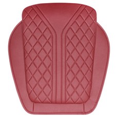 River Fox 車用絎縫透氣記憶棉坐墊, 1個, 紅色