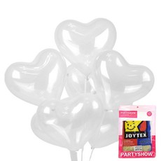 PARTYSHOW 愛心氣球 30cm 100入, 1個, 水晶透明