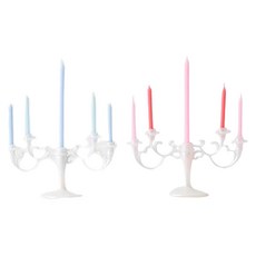 joyparty 生日吊燈造型蠟燭 2入組, 粉紅色, 藍色, 1套