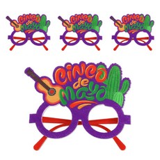 Allode 墨西哥辣椒節日派對眼鏡, TYPE05 仙人掌等, 4個