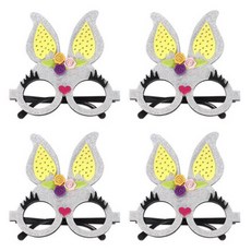 Allode 節慶裝飾派對眼鏡, TYPE06 灰色兔子, 4個