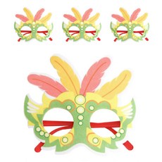 알로데 카니발 페스티벌 안경, TYPE10 핑크옐로우, 4개