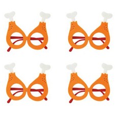 Allode 夏威夷舞會派對眼鏡, TYPE02 雞腿, 4個