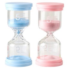 에이비엠코리아 마카롱 5분 모래시계 랜덤발송, 멀티(혼합)컬러, 2개