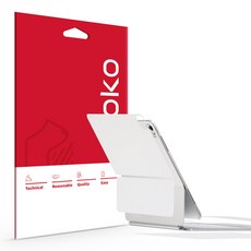 Skoko iPad Magic Keyboard外殼保護貼 Uniskin組, 啞光白