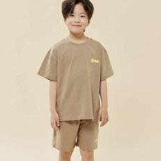 vavkids 兒童透氣鬆緊帶微笑圖案上下裝套組