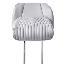 에제스 제네시스 G80 전용 윙아웃 버킷 헤드레스트 차량용 목쿠션, 라이트 그레이, 1개