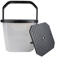 Secret 腳踏式洗車桶 + 隔沙網套組, 混色