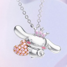 ZGO 正港 三麗鷗大耳狗愛心項鍊