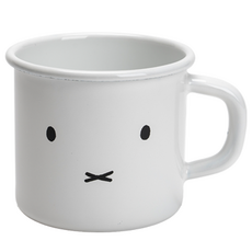 miffy 米飛 臉部琺瑯馬克杯 270ml, 1個, 白色