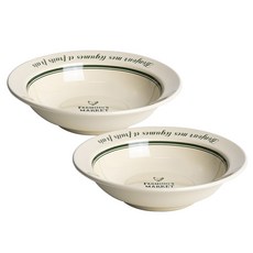 TINY BLANC 字母農夫市集沙拉碗 17.5cm, 混色, 2個