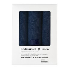 aisen 尼龍沐浴巾, 1個, 3入, 海軍藍