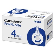 isens 케어센스 멸균주사침 4mm 32G, 100개입, 1개
