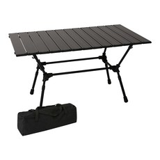 캠프빌리지 좌식입식 겸용 프레임 테이블 수납편리형 + 보관가방 세트, 블랙