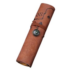 迪索伊 復古地圖刷具盒 深棕色, 1個