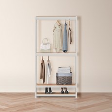 홈던트하우스 국내 제조 4단 행거봉, 화이트