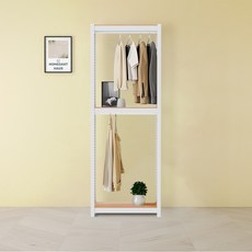 홈던트하우스 국내 제조 3단 행거봉, 화이트