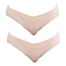 쁘띠마리에 인견 브이랩 로우 빅사이즈 임부 골반 팬티 2p