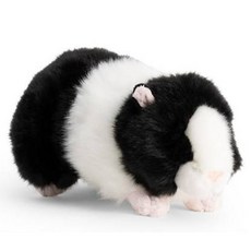 ANIMIGOS 來自英國的動物朋友 玩偶, 11cm, 黑白天竺鼠