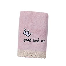 Sonio 皇冠蕾絲柔軟浴巾 70 x 140 cm, 04 紫色, 1個