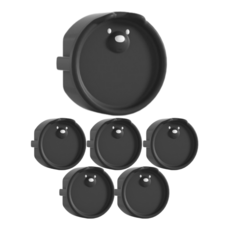 원더파파 귀여운 곰돌이 콘센트 안전마개, 블랙, 6개