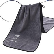 소니오 부드러운 자수 스포츠 타월 30 x 105 cm, 17 딥그레이5월, 1개