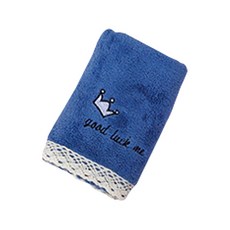 소니오 크라운 레이스 소프트 목욕 바스타월 35 x 75 cm, 05 블루, 1개