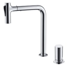 Piloto Stiesink 鍍鉻雙孔廚房水龍頭組 1257, 1套