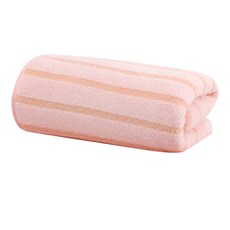 Sonio 粉彩線條柔軟浴巾 70 x 140 cm, 1個, 01 粉紅色