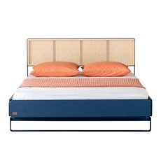 리바트 미니멀 라탄 플린트 침대 방문설치, 혼합색상