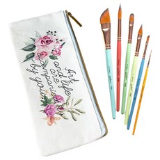 Allode 入門款混合刷具6件組 + 收納包套組 TYPE 01, 1套